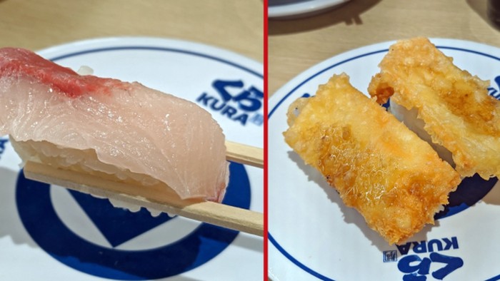sushi unik di jepang, rasa ikan cokelat jeruk dan keju cheddar tempura