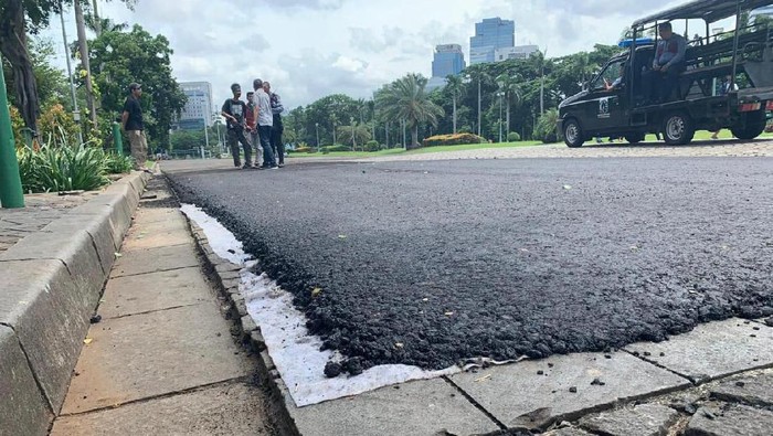 Uji aspal Formula E di Monas