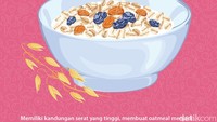 Memiliki kandungan serat yang tinggi, membuat oatmeal menjadi pilihan yang pas untuk mengurangi risiko kambuhnya GERD.