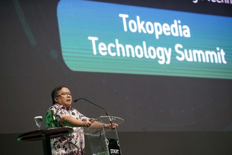 Menristek Bambang Brodjonegoro menghadiri Tokopedia START Summit 2020, Sabtu (22/2/2020). Menristek berharap lahir lima unicorn baru.