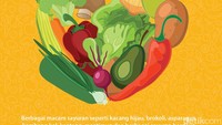 Berbagai macam sayuran seperti kacang hijau, brokoli, asparagus, kembang kol, kentang, mentimun dan berbagai sayuran berdaun hijau pun bisa menjadi pilihan untuk atasi GERD.