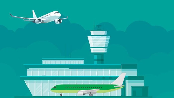 infografis bandara Indonesia