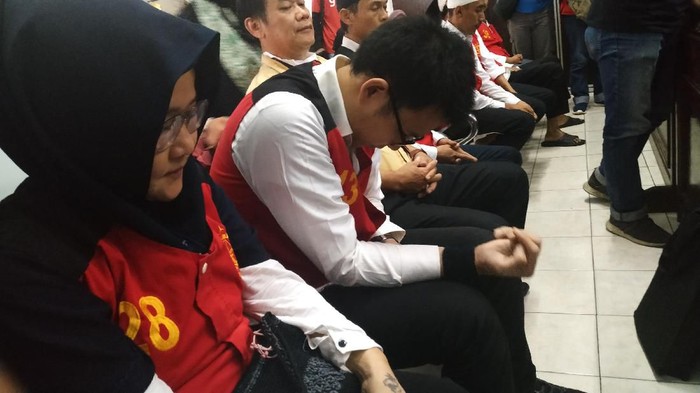 Sidang pembunuhan Pupung-Dana di PN Jaksel. (Foto: Bil Wahid/detikcom)