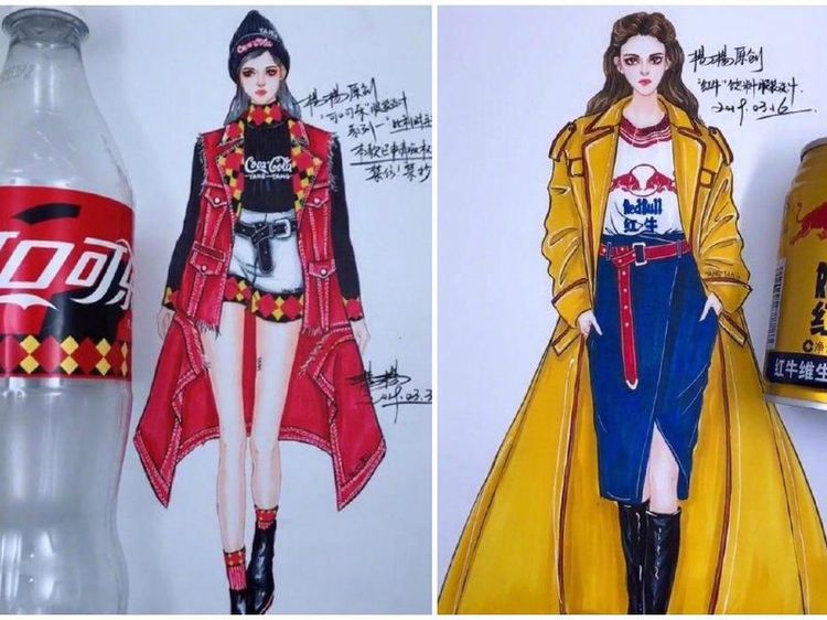 Desainer China Ini Bikin Model Baju Terinspirasi Minuman Kemasan