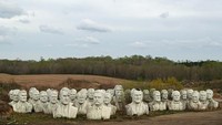 Puluhan patung raksasa ini mulanya ditempatkan di President Park, taman seluas 4 hektar yang terletak di Williamsburg, Virginia. (Foto: Patrick Smith/GettyImages)