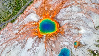Yellowstone National Park, AS. Foto: Google Earth View