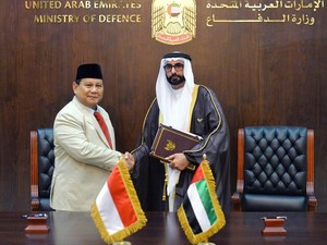 Prabowo-Menhan UEA Teken Perjanjian Kerja Sama di Bidang Pertahanan