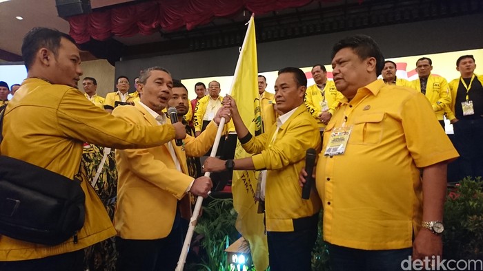 Yasyir Ridho Lubis terpilih menjadi ketua Partai Golkar Sumatera Utara (Sumut) periode 2020-2025 (Ahmad Arfah/detikcom)