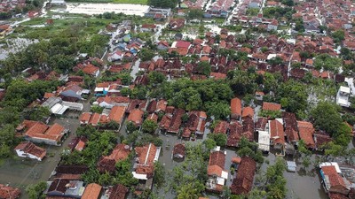 Potret Banjir di Pekalongan dari Udara