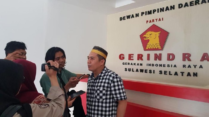 Syamsu Rizal (Deng Ical) mengikuti fit and proper test bakal calon wali kota Makassar di Partai Gerindra.