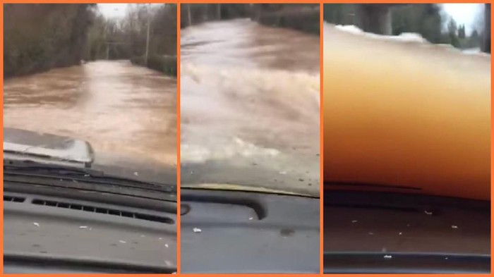 Mobil selami banjir