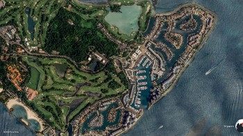 Singapura. Foto: Google Earth View