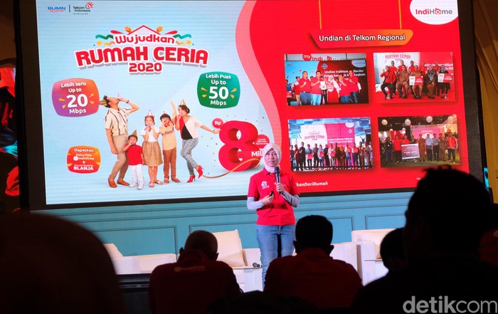 IndiHome Targetkan 8,3 Juta Pelanggan di 2020 PT Telekomunikasi Indonesia Tbk (TLKM) atau Telkom menargetkan, layanan fixed broadband IndiHome bisa mencapai 8,3 juta pelanggan di tahun 2020.