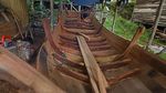 Melihat Pembuatan Perahu Kayu di Serang