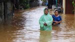 Penampakan Ketinggian Banjir di Rawadas Pondok Kopi