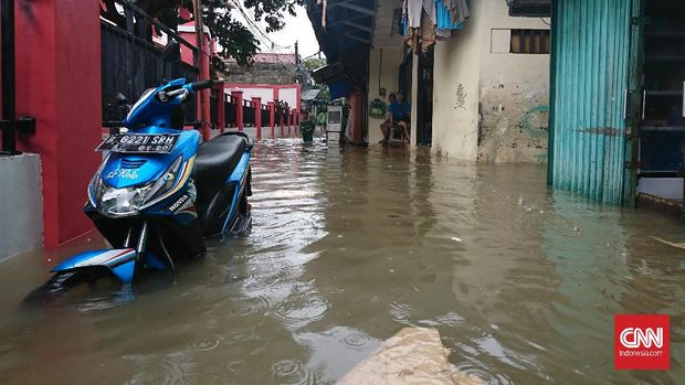 Banjir Jakarta Genangi Kemang hingga Pondok Gede