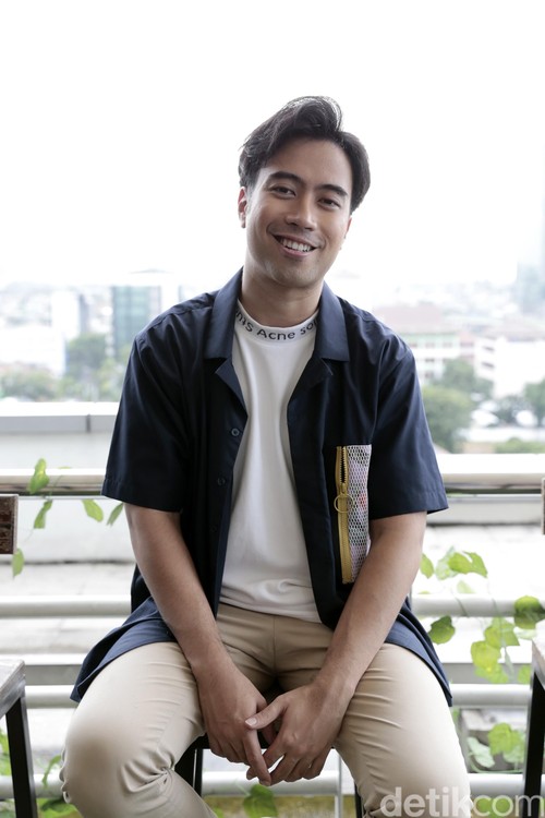 Vidi Aldiano saat berkunjung ke kantor detikcom.