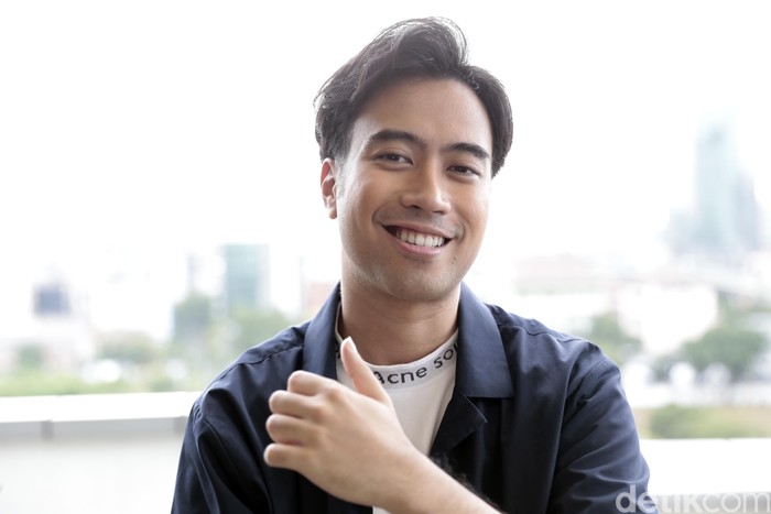 Vidi Aldiano saat berkunjung ke kantor detikcom.