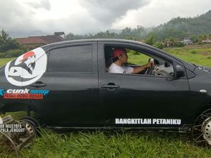 Traktor Lebih Mahal, Sedan Bekas Taksi Dimodif buat Bajak Sawah