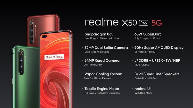 Realme X50 Pro 5G.