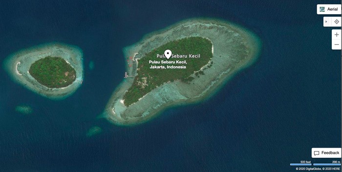 Pulau Sebaru Kecil (Bing Maps)