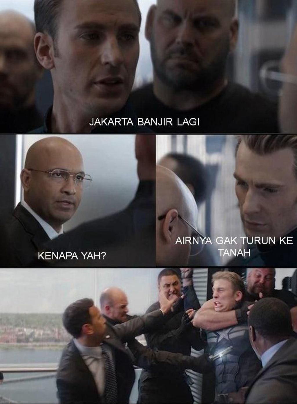 Meme Formula E Di Tengah Banjir