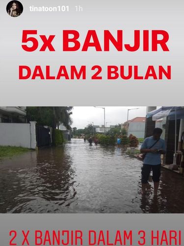 Sindiran Para Artis di Tengah Banjir Landa Jakarta