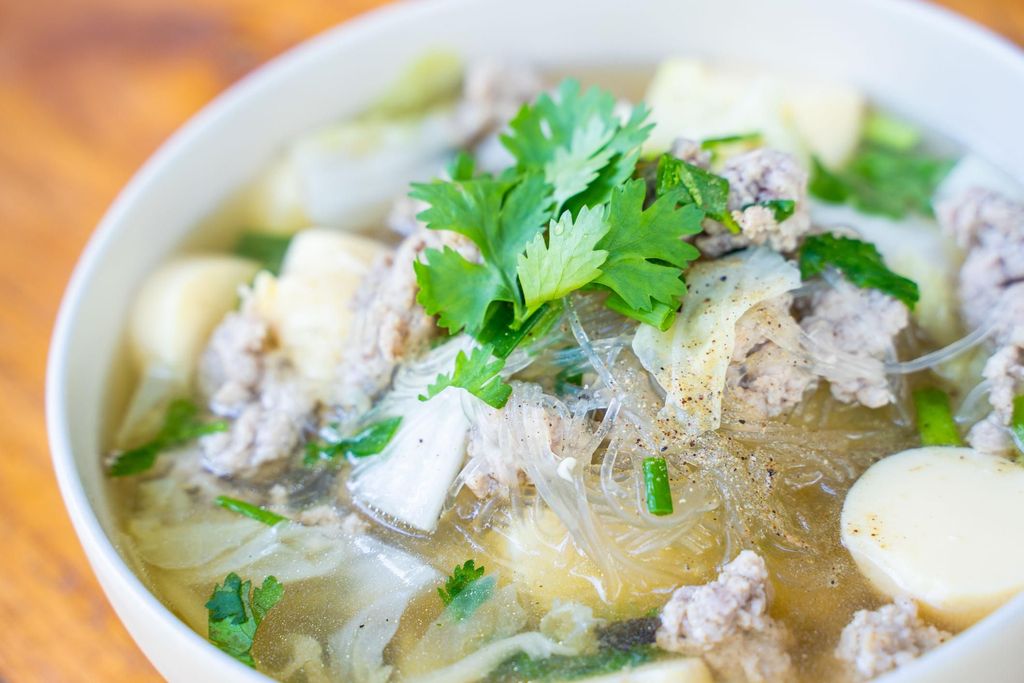 sup tofu ayam cincang
