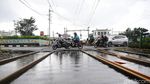 Wesel Kebanjiran, Perjalanan KA di Stasiun Pasar Senen Terganggu