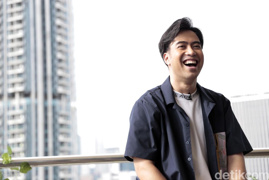 Vidi Aldiano saat berkunjung ke kantor detikcom.