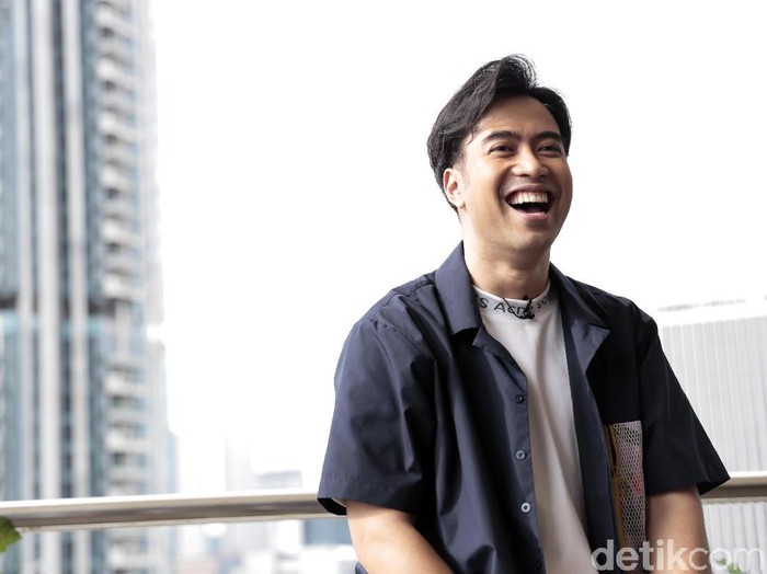 Vidi Aldiano saat berkunjung ke kantor detikcom.