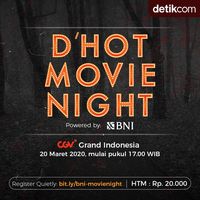 Nonton Hemat Cuma Rp 20 Ribu, Ikutan BNI d'Hot Movie Night Yuk!