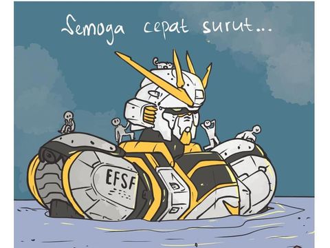 Komik Ratjoen Kerap Parodikan Serial Gundam dan Isu Terkini