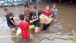 Underpas Gonggo Karawang Jadi Kolam Renang Dadakan
