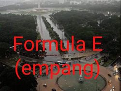 Meme Formula E di Tengah Banjir, Anies Disindir