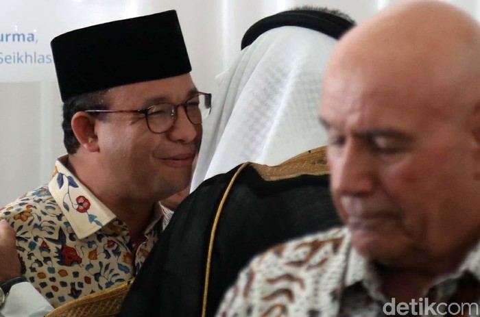 Ragam Ekspresi Anies Baswedan Saat Hadiri Acara di Ancol Gubernur DKI Jakarta Anies Baswedan hadiri peletakan batu pertama pembangunan Museum Internasional Sejarah Nabi Muhammad SAW di Ancol Jakarta, Rabu (26/2).