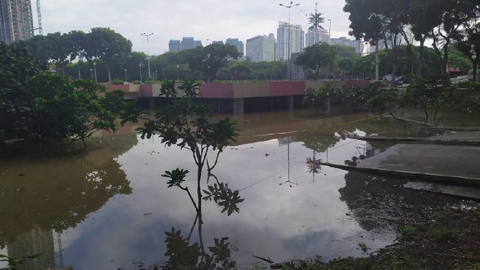 Underpass Kemayoran Terkini (26/2) pukul 08.00 WIB