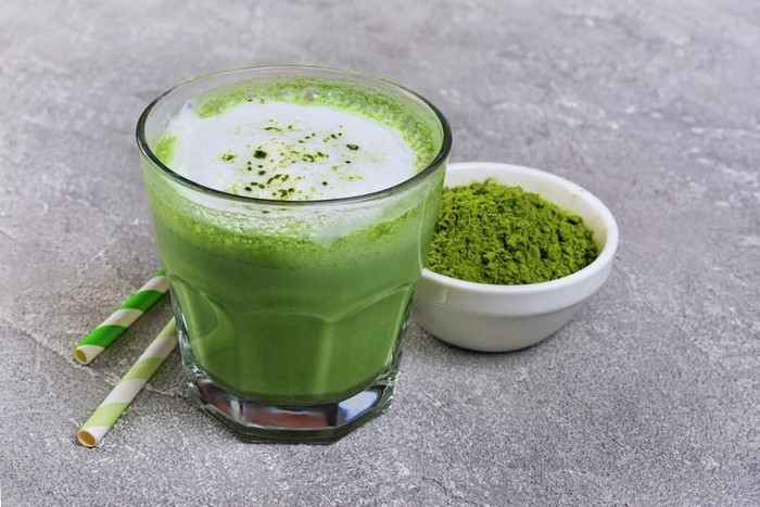 Matcha tea and green tea utensils
