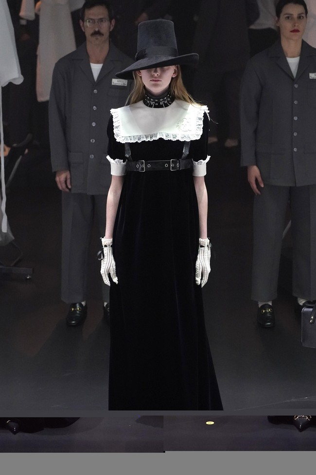 Fashion show Gucci menghadirkan koleksi ready to wear di Milan Fashion Week Fall 2020, Milan, Italia, Rabu [19/2/2020]. Photo by Pietro S. DAprano/Getty Images.