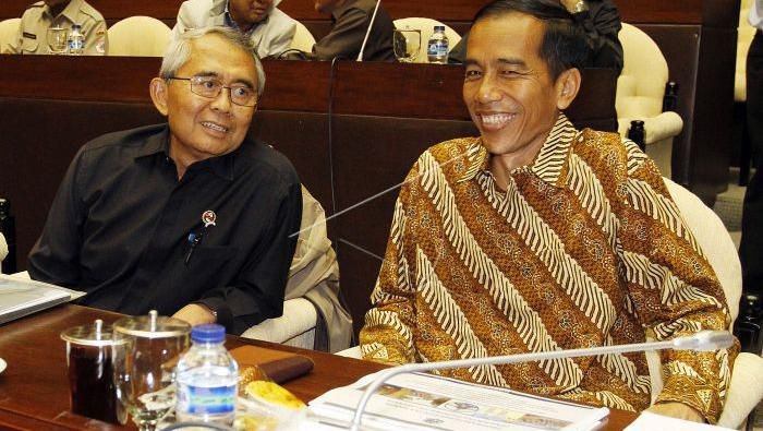 Gubernur DKI Jokowi dalam rapat bahas banjir di DPR (Dok. Widodo Jusuf/ANTARA FOTO)