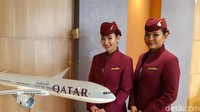 Selanjutnya ada Qatar Airways yang berada di urutan kedua.  (Masaul/detikTravel)