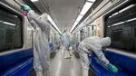 Korban Corona Bertambah, Kereta di Iran Disemprot Disinfektan