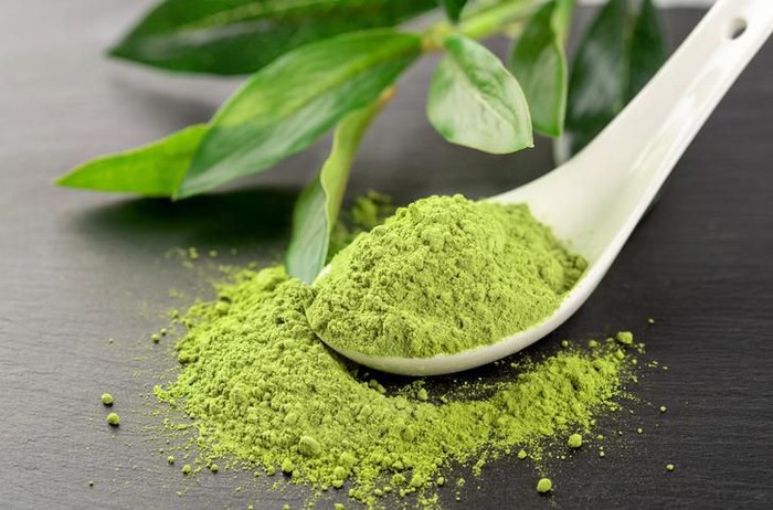 Matcha tea and green tea utensils