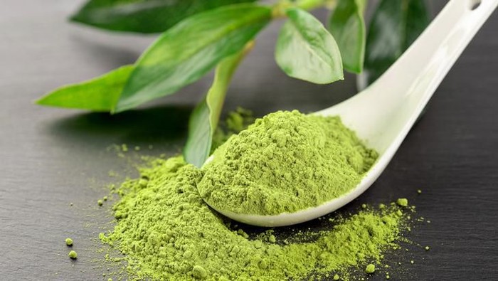 Matcha tea and green tea utensils