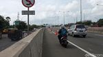 Banjir di Cilincing Jakut, Pemotor Masuk Tol JORR