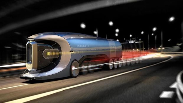 Hyper bus Bugatti di masa depan