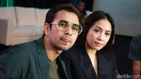 Raffi dan Nagita menceritakan pengalamannya usai keliling dunia selama 4 bulan. Pool/Palevi S/detikFoto.