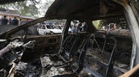 Demonstrasi menentang UU Kewarganegaraan yang kontroversial itu pun melebar hingga terjadi bentrok dan aksi vandalisme serta pembakaran sejumlah kendaraan. AP Photo/Rajesh Kumar Singh.