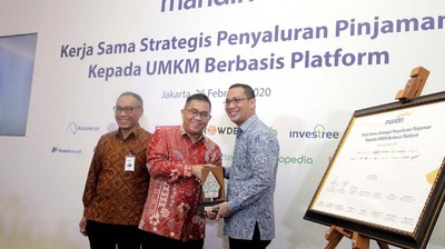 Gandeng Fintech, Bank Mandiri Salurkan Kredit ke UMKM