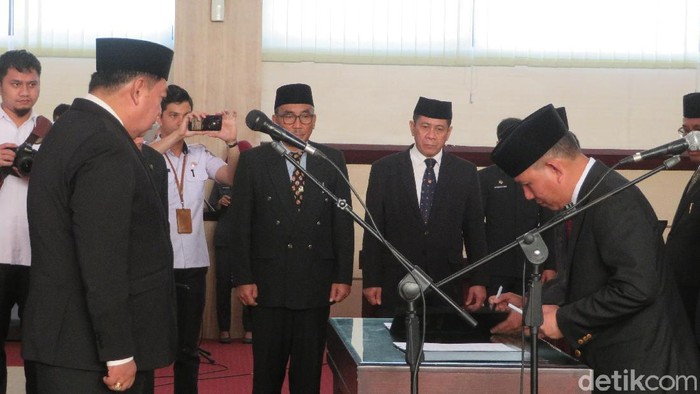 Pelantikan Eselon II-III Pemprov Sulsel (Noval Dhwinuari Antony/detikcom)